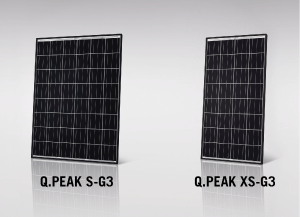 Q.PEAK S-G3のパネルとQ.PEAK XS-G3のパネル